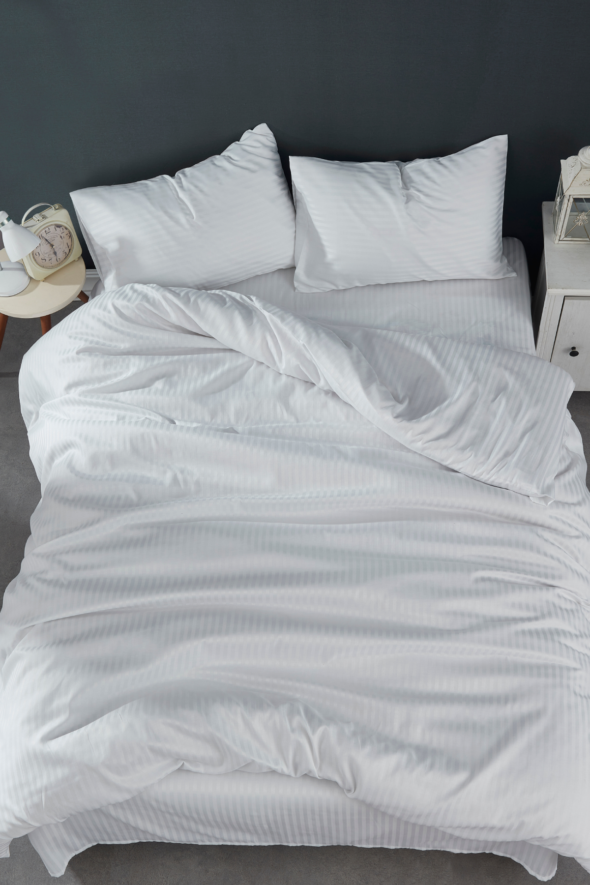 Sestina Polycotton Saten 1 cm Çizgili Nevresim Takımı 241 TC / 95 Tel