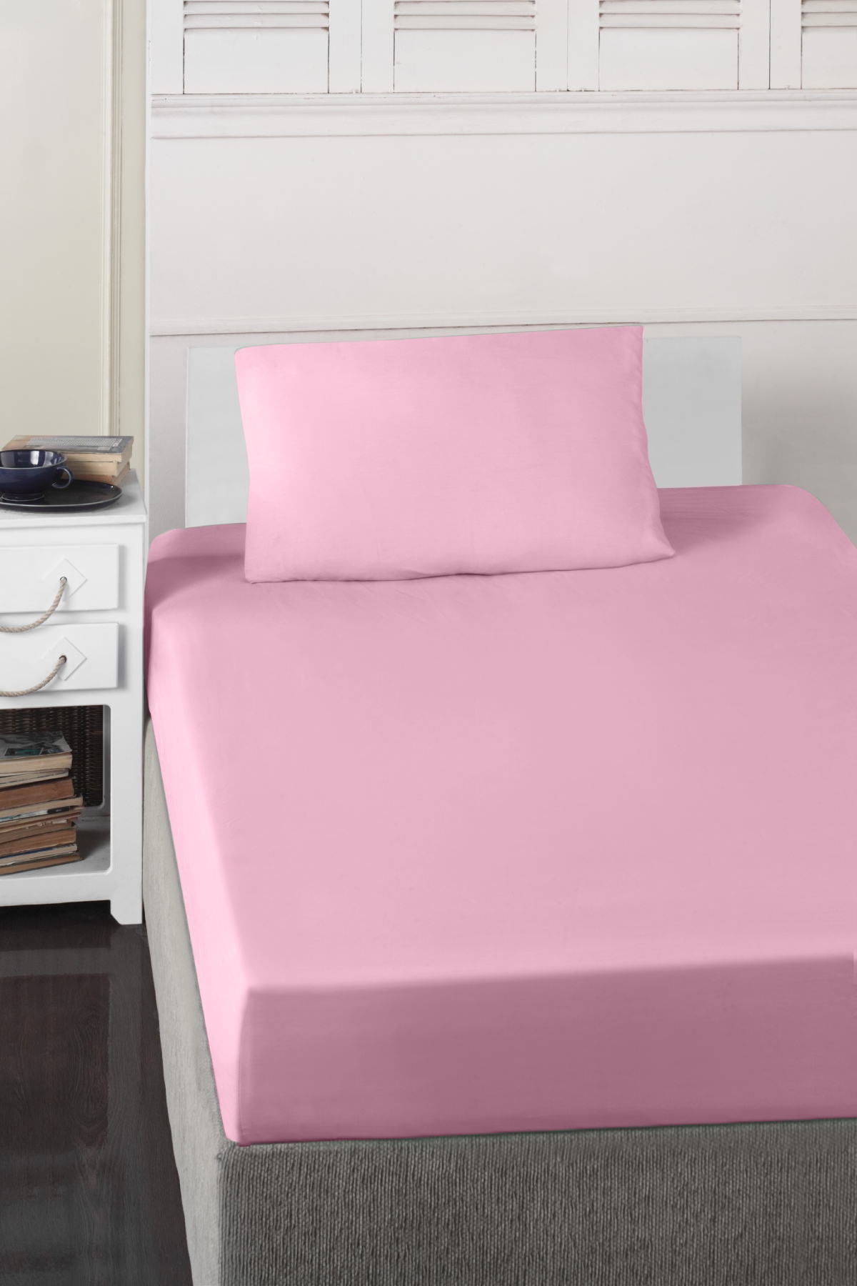 Lastikli Çarşaf Seti Pembe